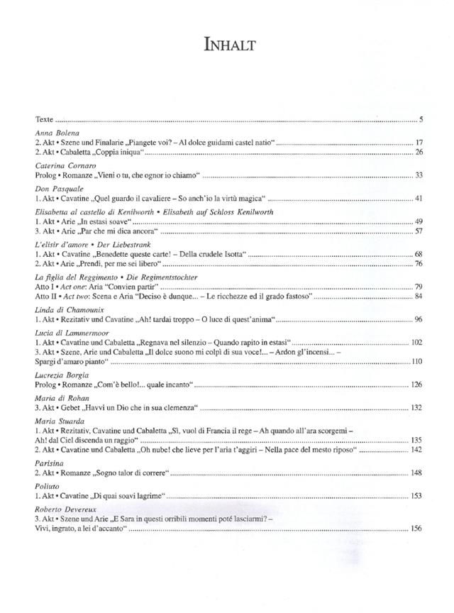 Arien für Sopran - Originaltexte mit deutschen Übertragungen - zpěv a klavír